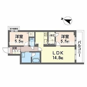 シャーメゾン　ルミエール 間取り