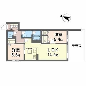 シャーメゾン　ルミエール 間取り