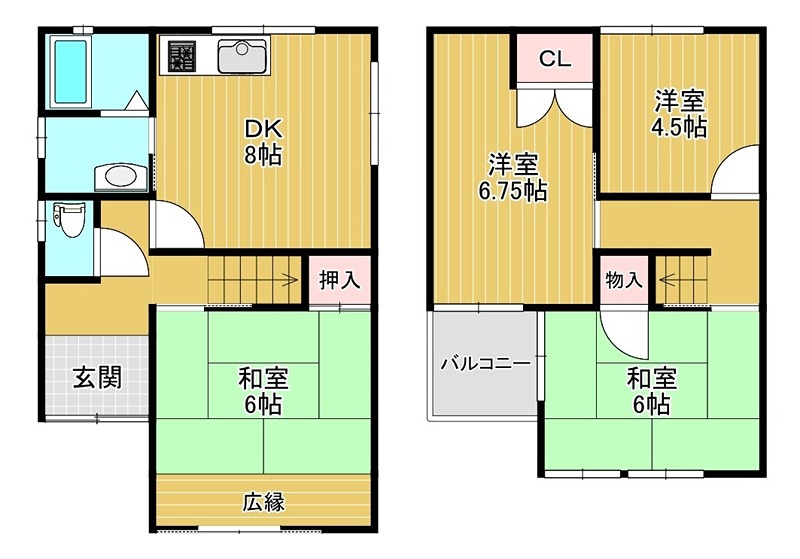 木戸３丁目賃貸 間取り