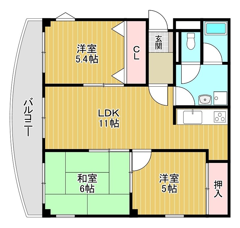 ツイン西尾B 間取り