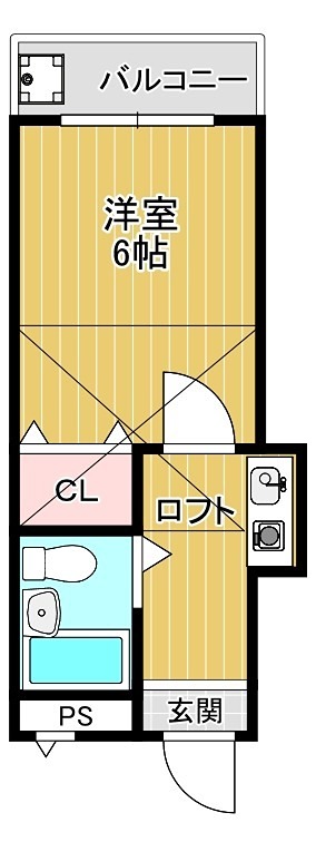 カサブランカ初芝 間取り