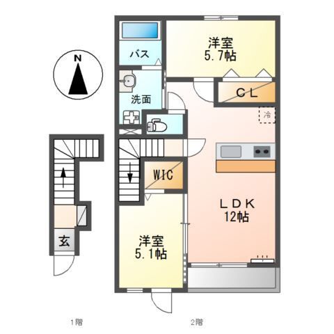 堺市美原区南余部新築アパート 間取り