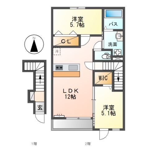 堺市美原区南余部新築アパート 間取り