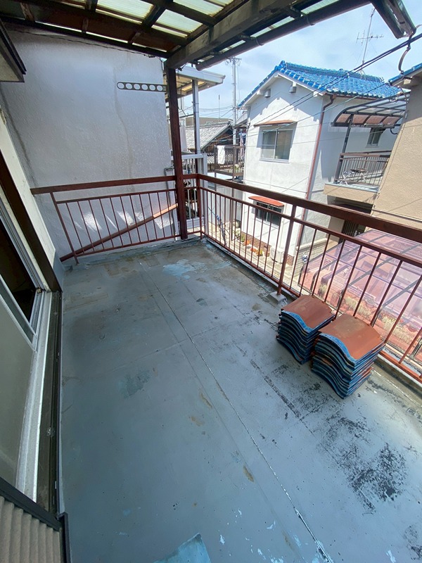 貸家 堺市東区高松 ベランダ