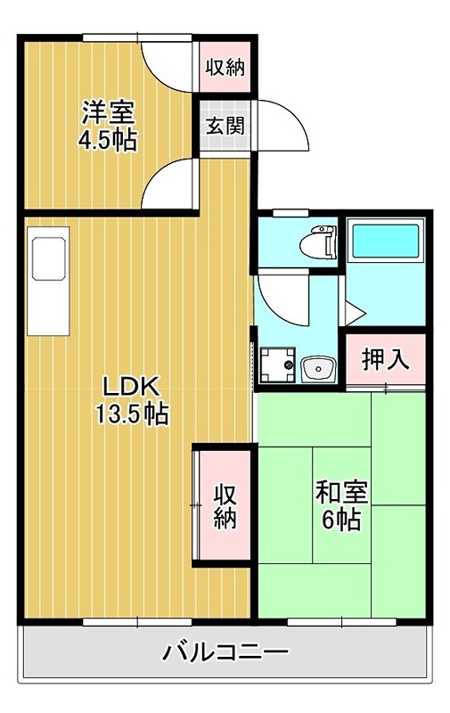 ガーデンハイツ置田Ⅰ 間取り