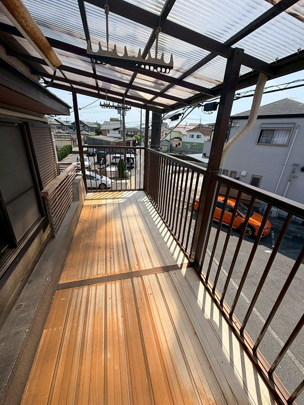 貸家 堺市東区高松 ベランダ