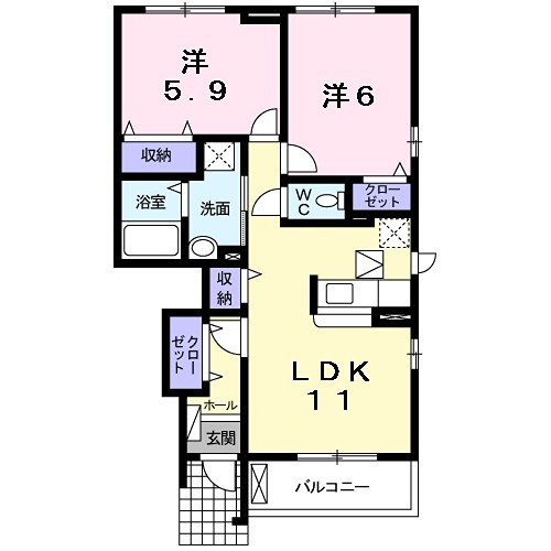 ハウゼ・グランツB 間取り