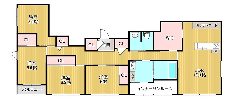シャーメゾン槐 間取り