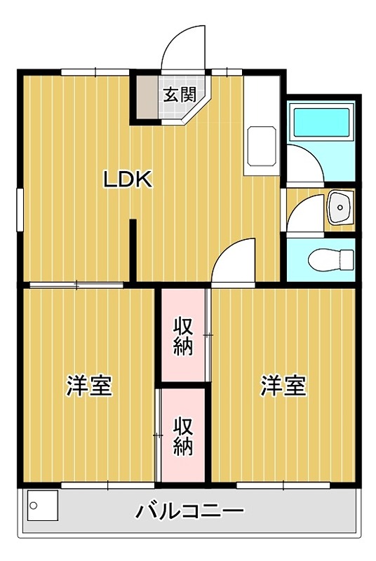 シャトードイワネ2号館 間取り
