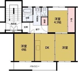 狭山住宅第五号棟 間取り