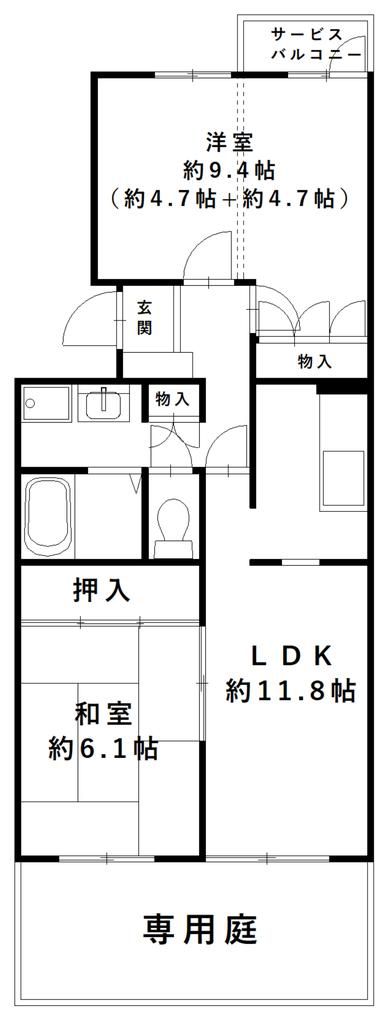 グリーンヒル小金台（マンション） 間取り