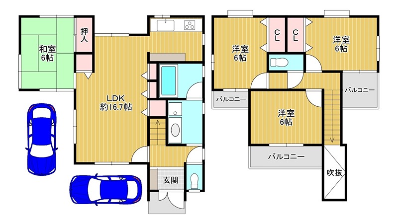 多治井定期借家 間取り