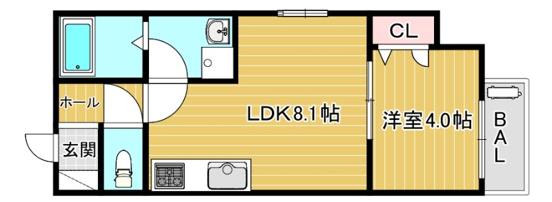 D porta cacto 間取り