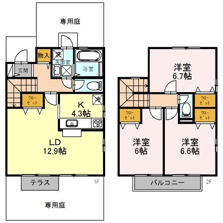 リビングタウン狭山池H棟 間取り
