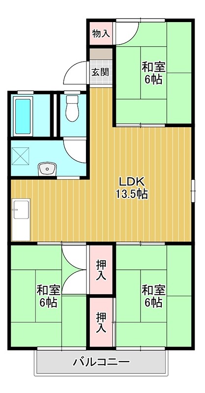 シティーハウス栄A棟 間取り