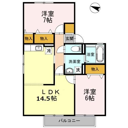 エセルディハイツ　Ａ棟 間取り