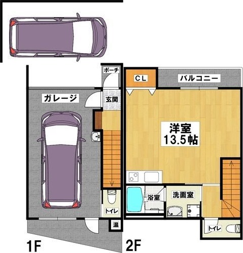 ローズドゥブーケ(ガレージハウス) 間取り