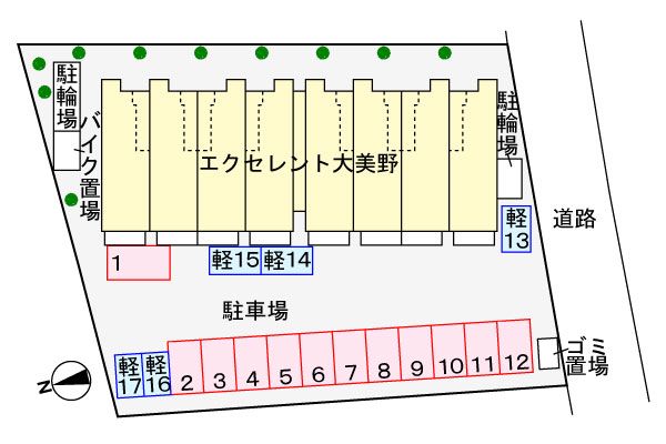 エクセレント　大美野 駐車場