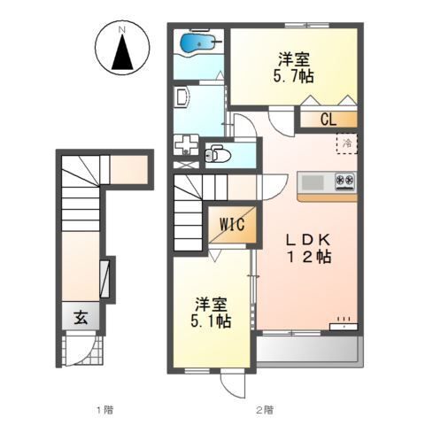 堺市美原区南余部新築アパート 間取り