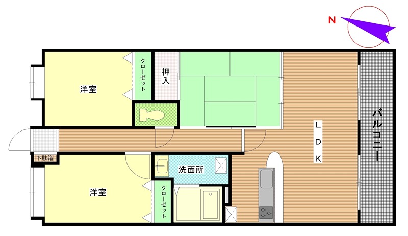 ルナピエーナ泉北 間取り
