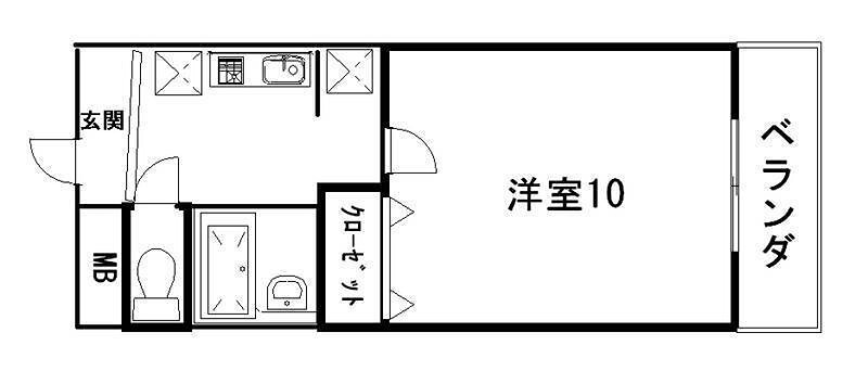 コーポ大美野 間取り