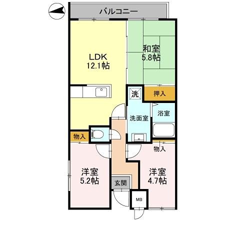 サンコート千代田 間取り