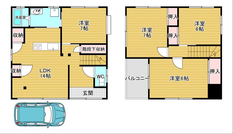福田戸建て 間取り