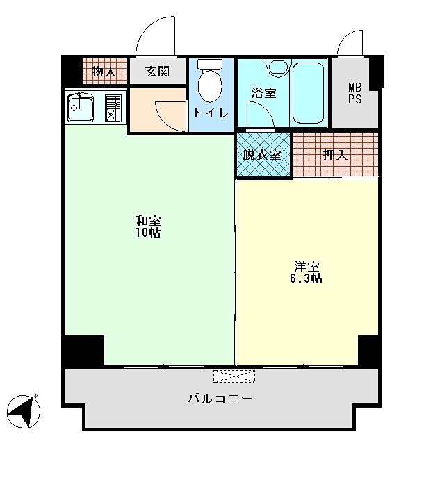 ダイアパレス白子第2 間取り