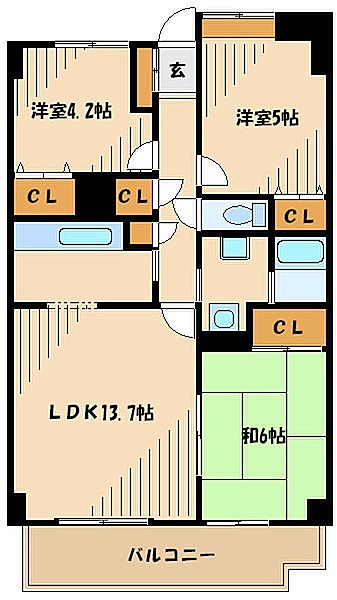 グレース代官Ⅲ 間取り