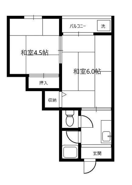 大阪府八尾市跡部北の町２丁目 間取り