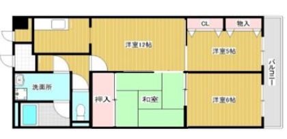 大阪府八尾市刑部３丁目 間取り