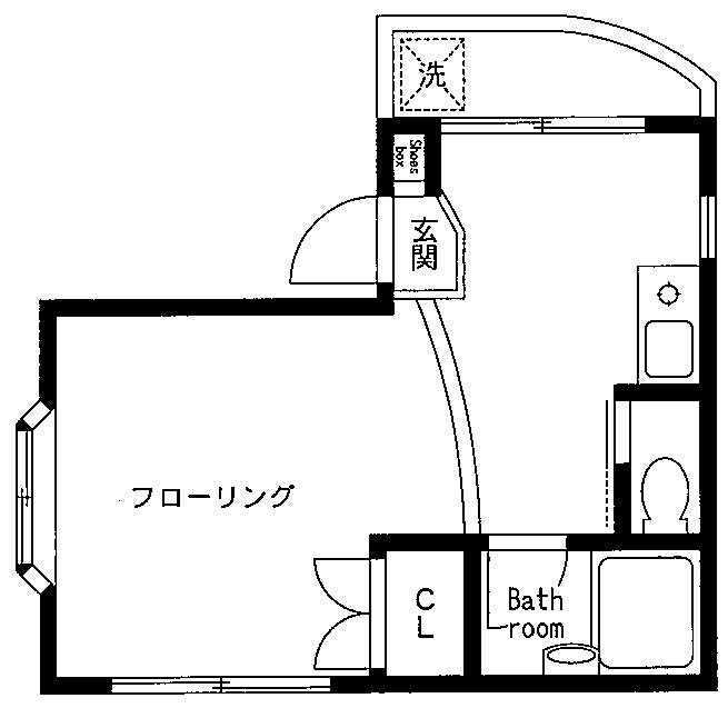 ライフビル 401号室 間取り