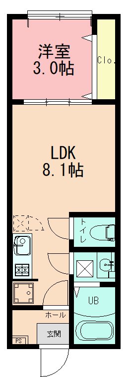 （仮）井土ヶ谷新築AP 102号室 間取り