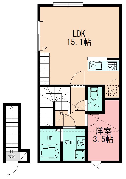 （仮）十日市場新築AP 103号室 間取り