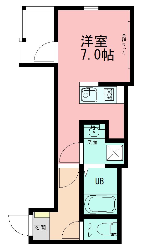 primo橋本 204号室 間取り