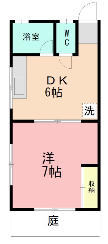 旭町コーポ 103号室 間取り