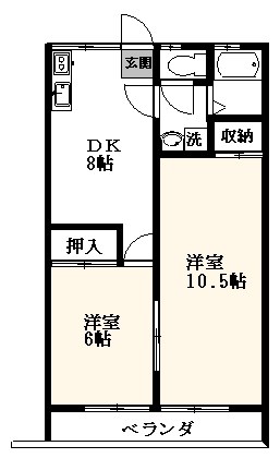 第一コーポ小嶋 101号室 間取り