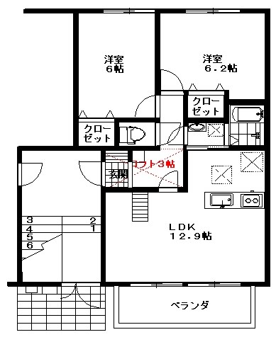 ラ・ルーチェ 間取り図