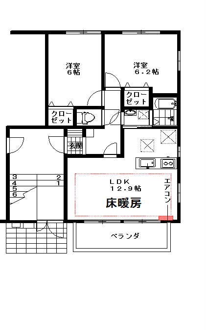 ラ・ルーチェ 間取り図