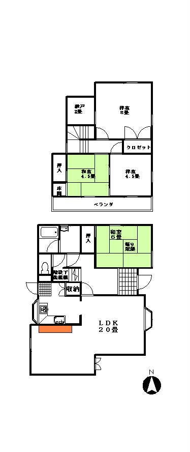 滝山戸建て 間取り