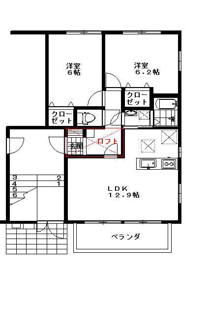 ラ・ルーチェ 間取り図