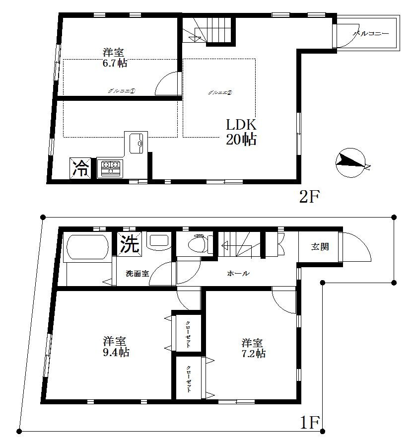 鷺宮4129貸家 間取り