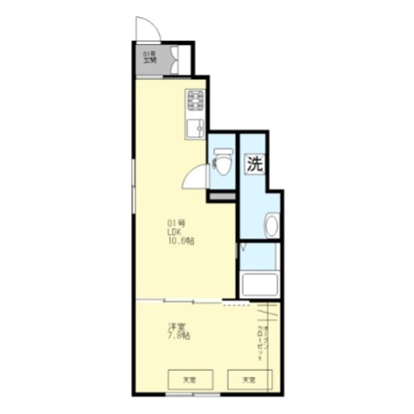 39　VILLA　Nukui 間取り