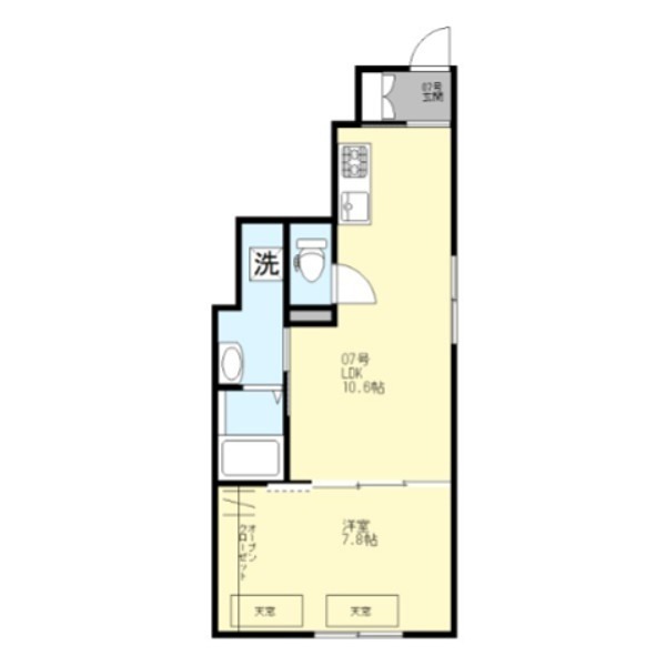 39　VILLA　Nukui 間取り