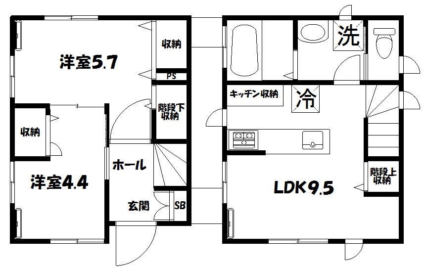 阿佐谷北348貸家 間取り