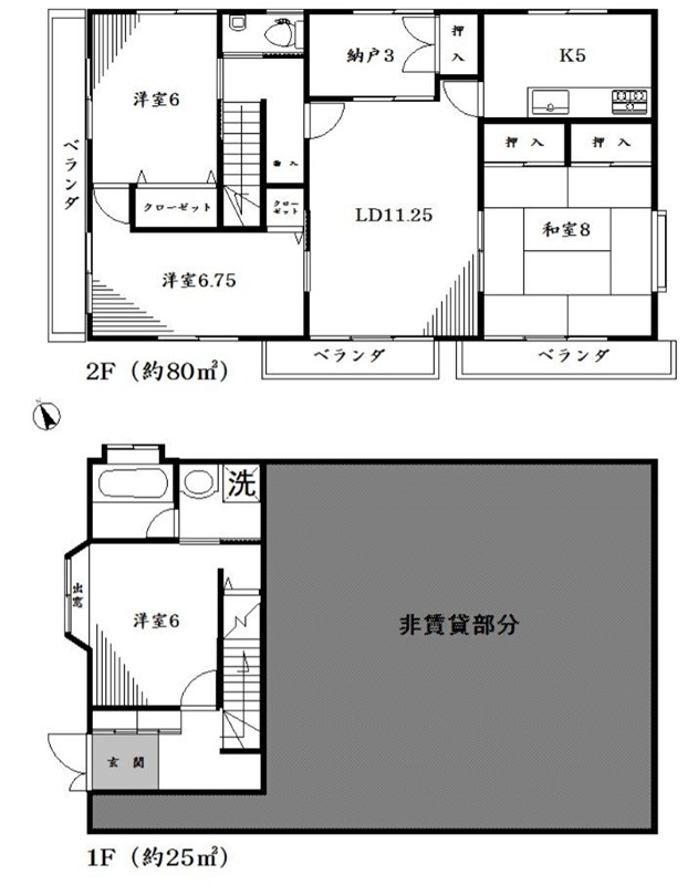 阿佐谷南12516貸家 間取り