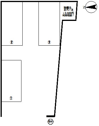 天沼2428駐車場 間取り