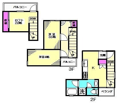 阿佐谷北235貸家 間取り