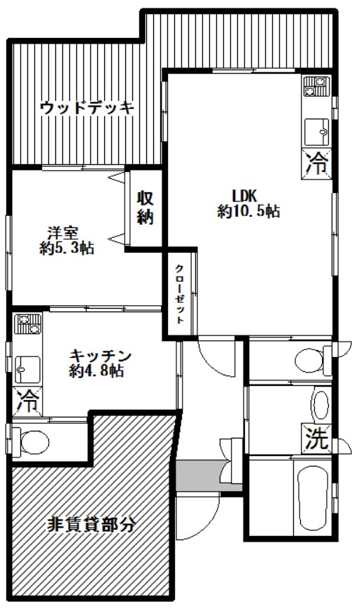 天沼1114貸家 間取り