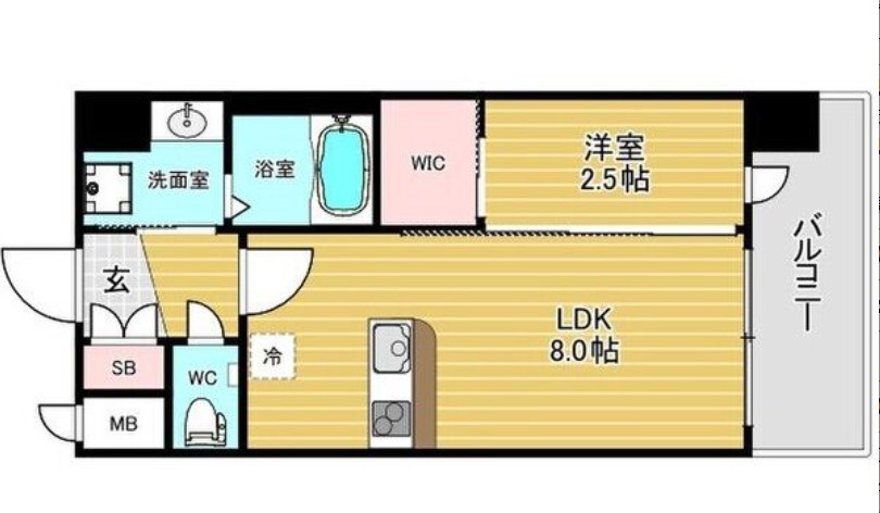 セレニテ南堀江エクラ 間取り